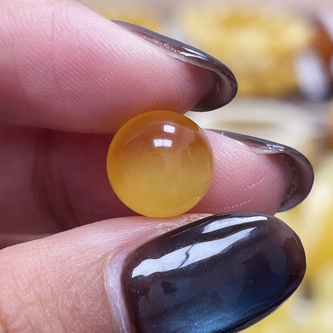 蜜蜡未镶嵌珠宝奇石9.3mm圆珠