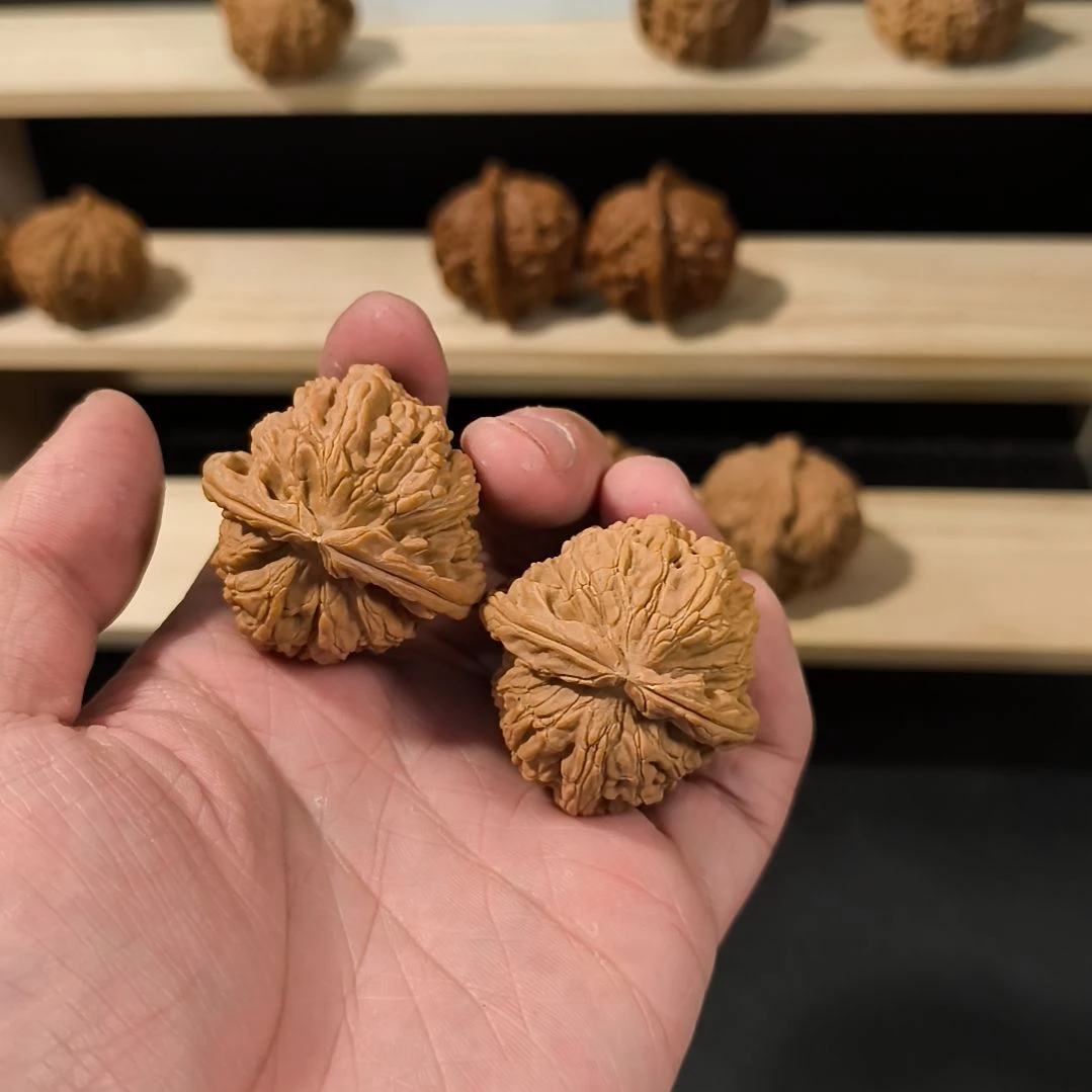 文玩核桃吊坠40白狮子