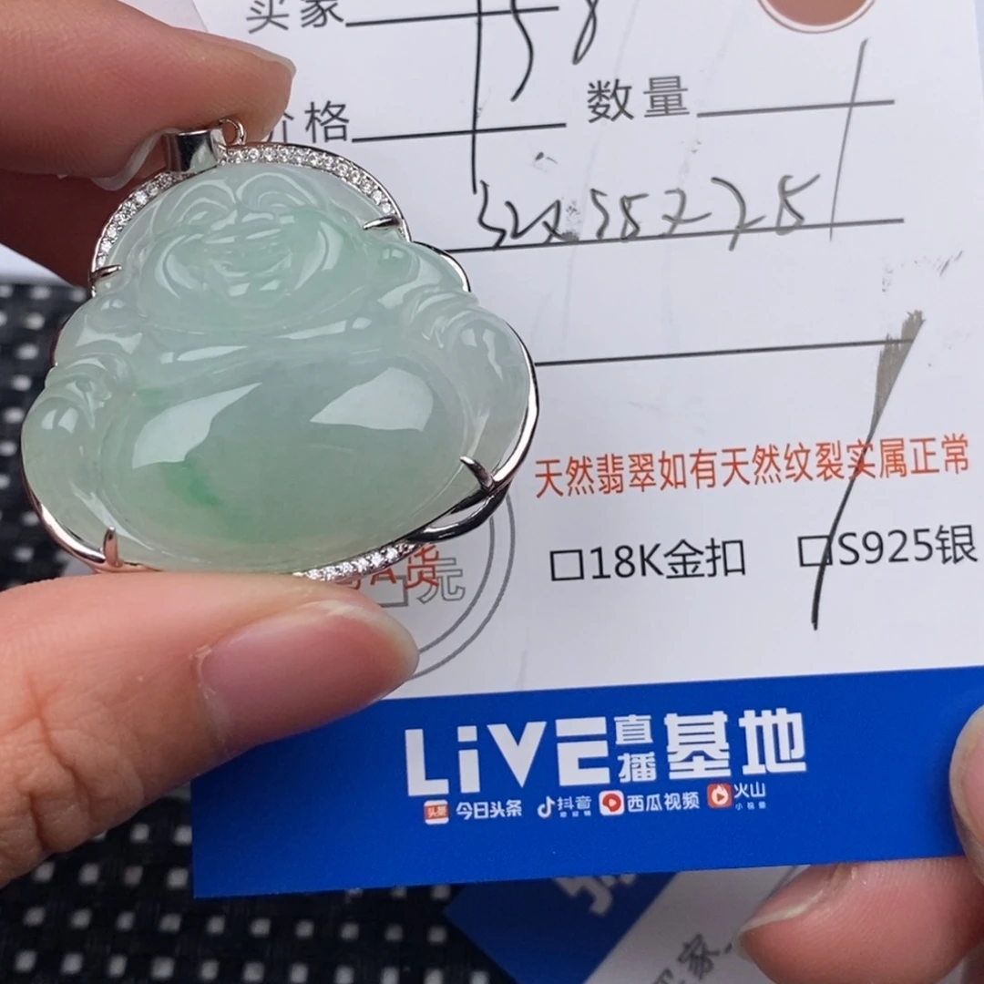 *****翡翠银S925镶嵌颈饰