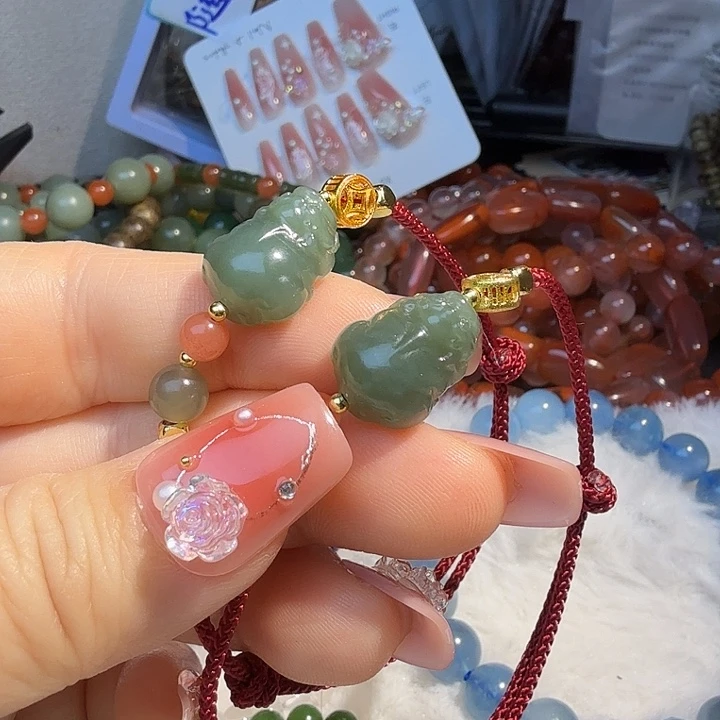 和田玉（青玉）未镶嵌手链和田玉