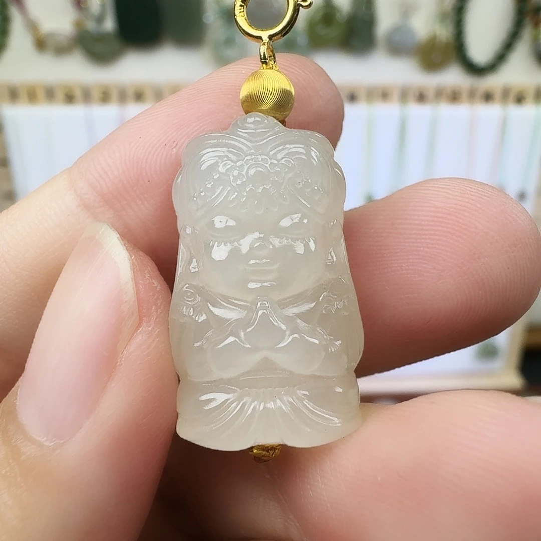 和田玉未镶嵌颈饰