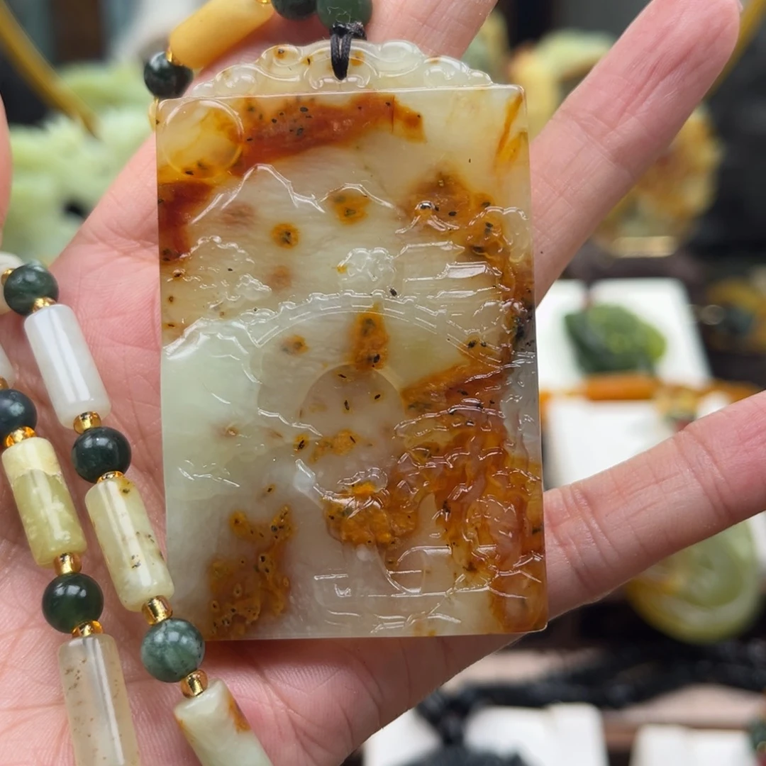 岫玉未镶嵌挂件挂件
