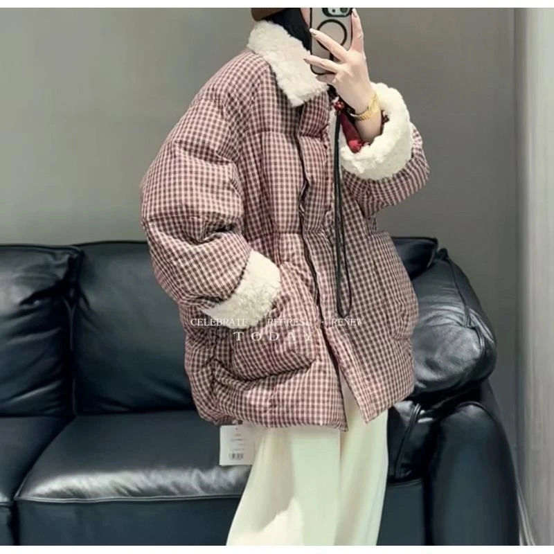 【奥兰多多&杨子家轻奢定制】格子款羽绒服25-01