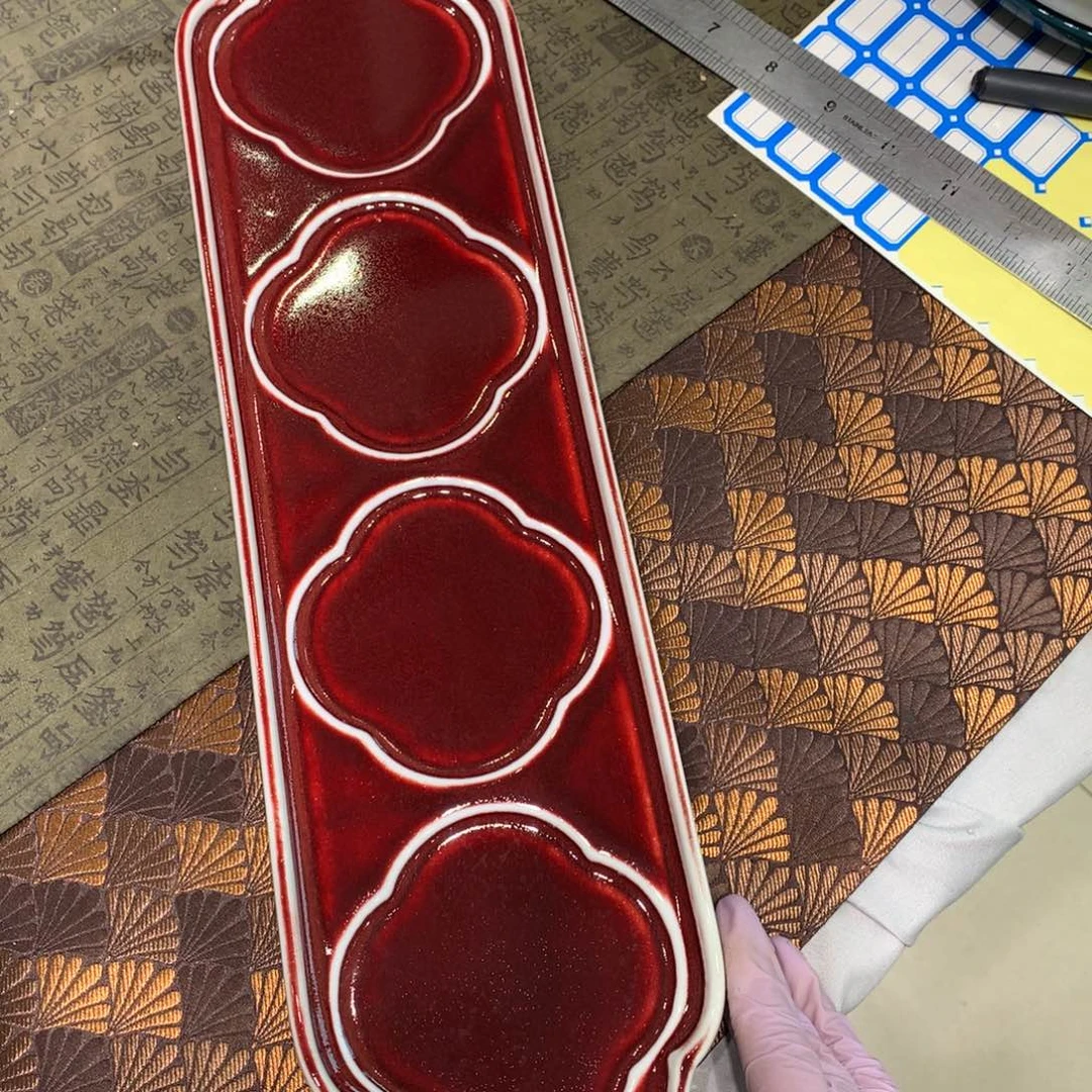 陶景德镇粗陶复古盘碗微瑕