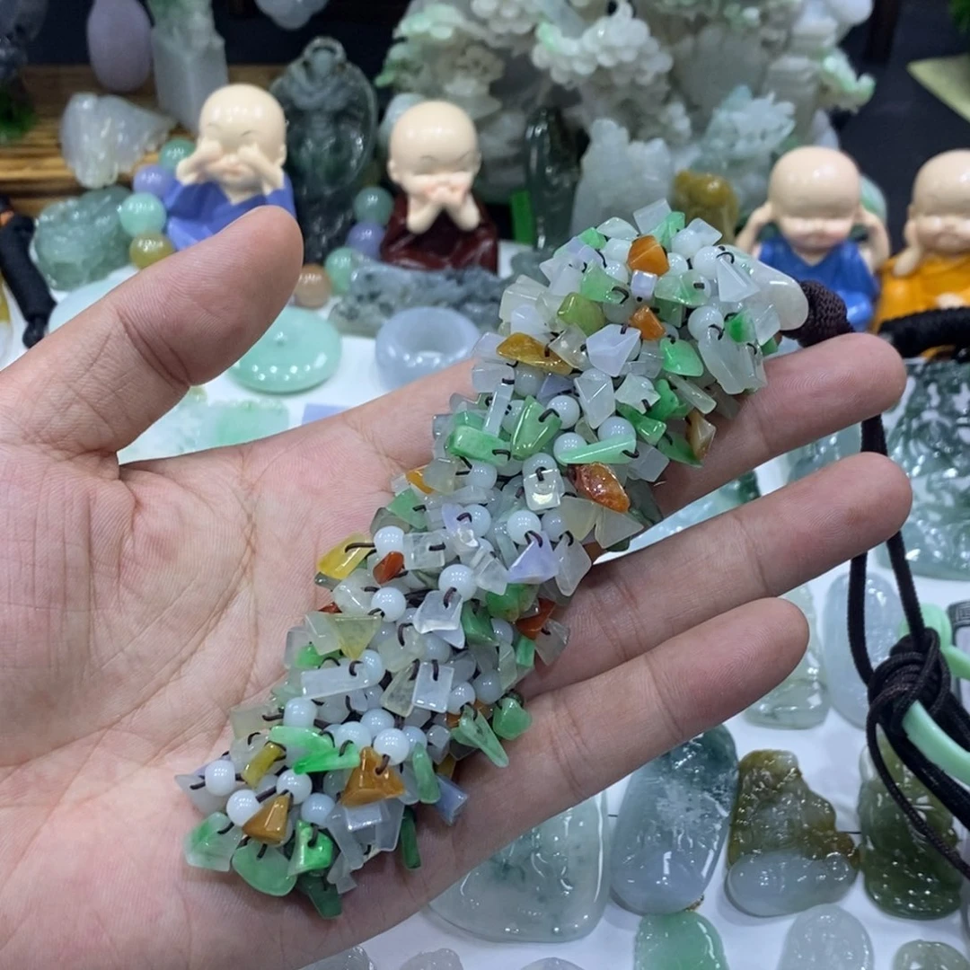 翡翠未镶嵌吊坠(不含链)岁岁平安