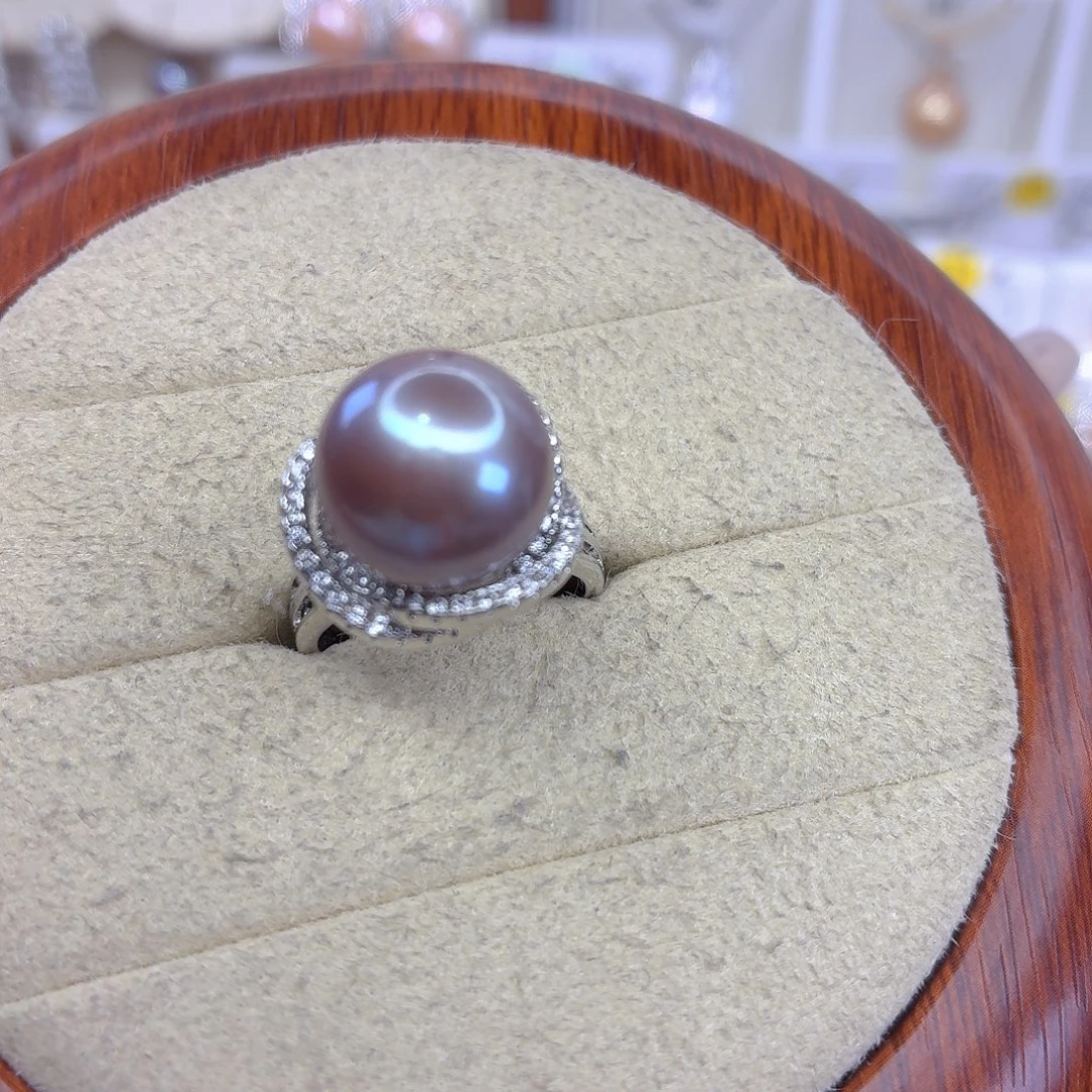 淡水珍珠戒指合金