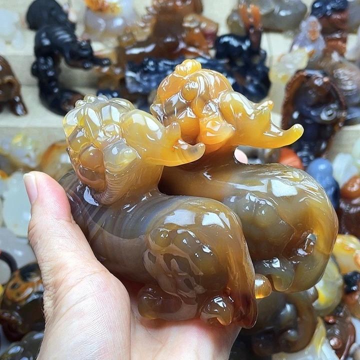 小***籽玛瑙/玉髓饰品未镶嵌