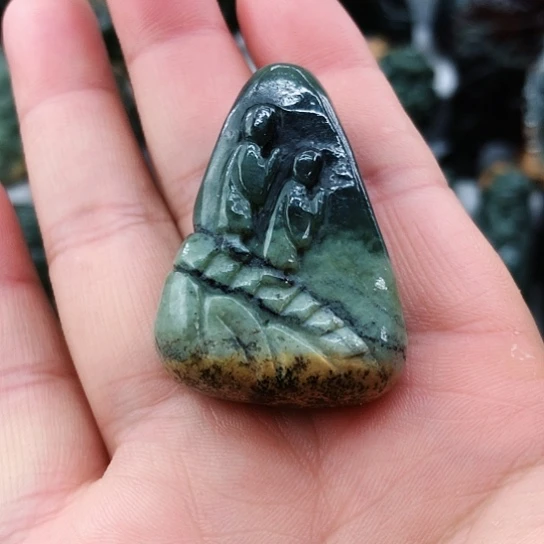 岫岩河磨玉（透闪石质玉）未镶嵌挂件