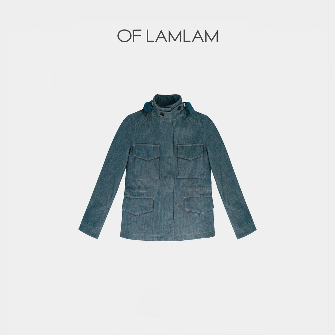 “京都牛仔”进口冈山牛仔棉LP复古洗水夹克外套 OFLAMLAM MW045G