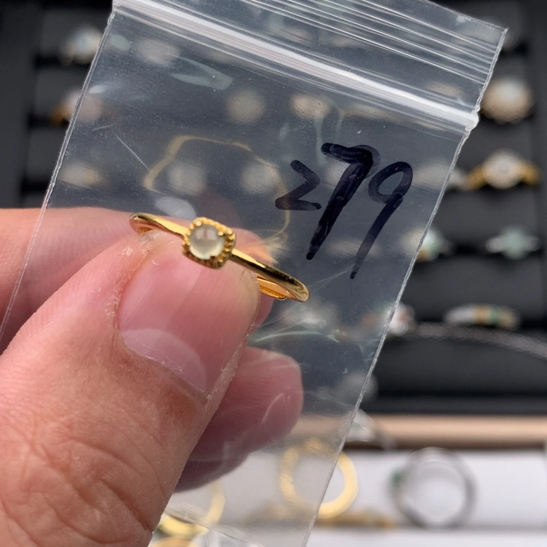 翡翠银S925镶嵌戒圈279