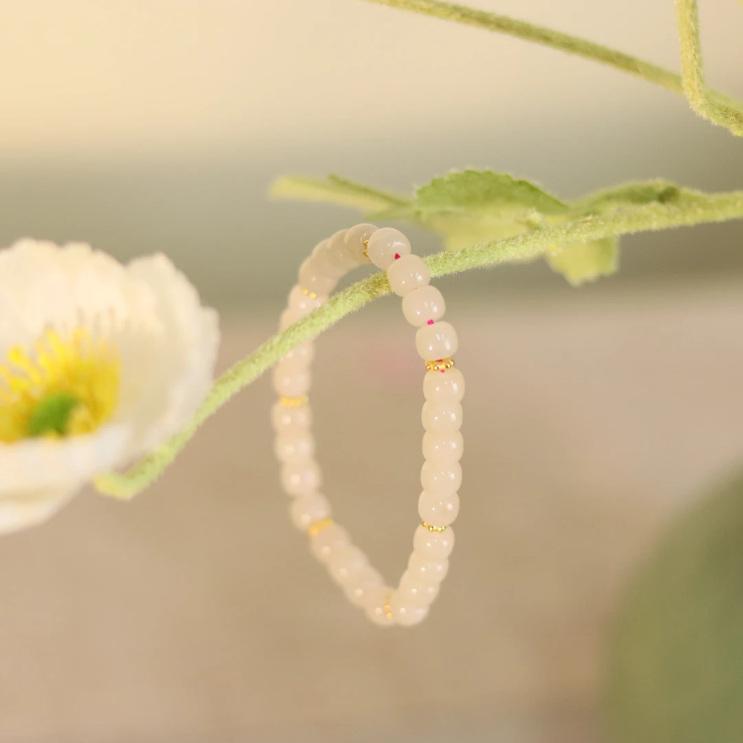 ZC10A18362[原创]和田玉藕粉手串（多样性发货）