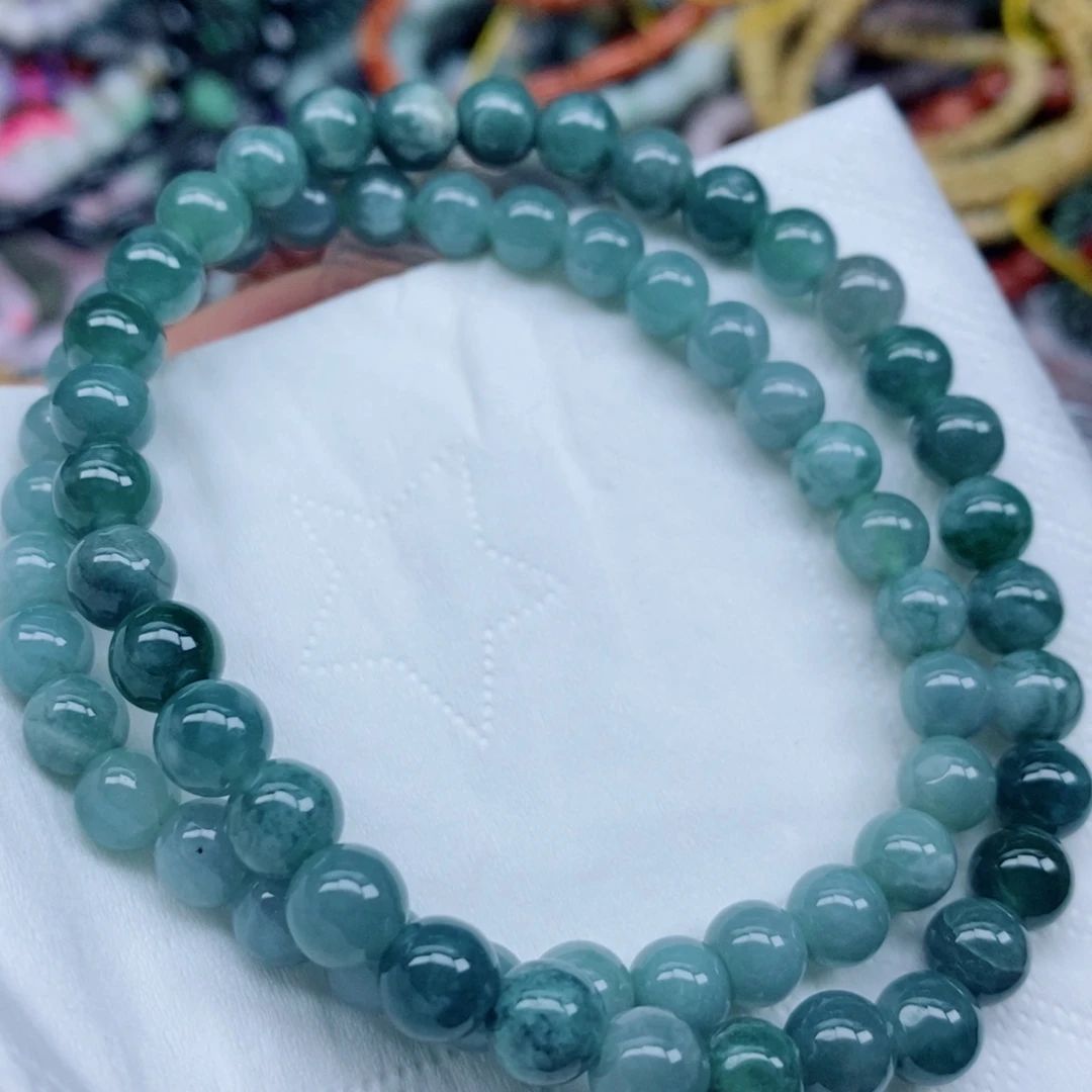 翡翠未镶嵌颈饰手串