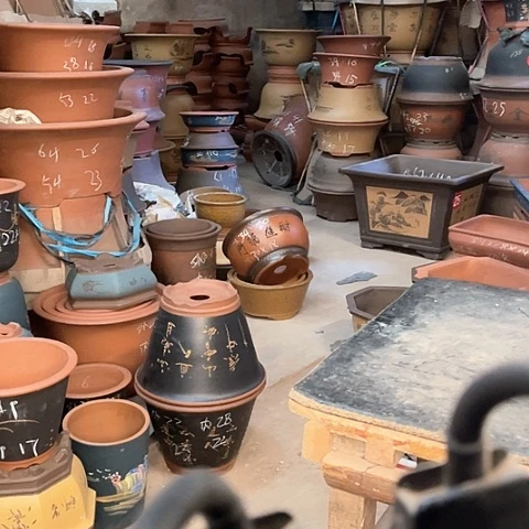 紫砂花盆紫砂花盆