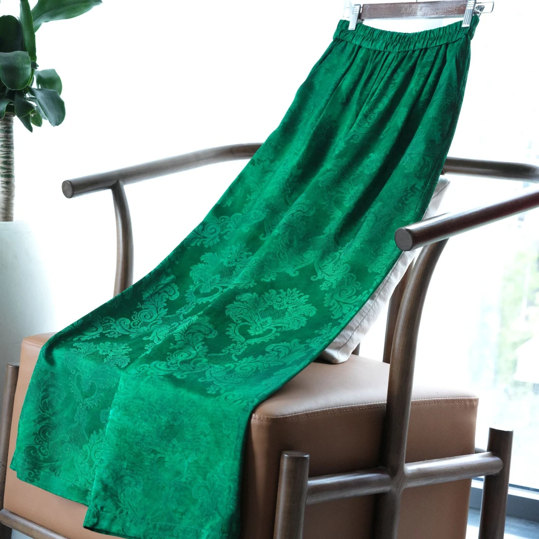 『绿荷』新中式国风直筒裤DHSK5711