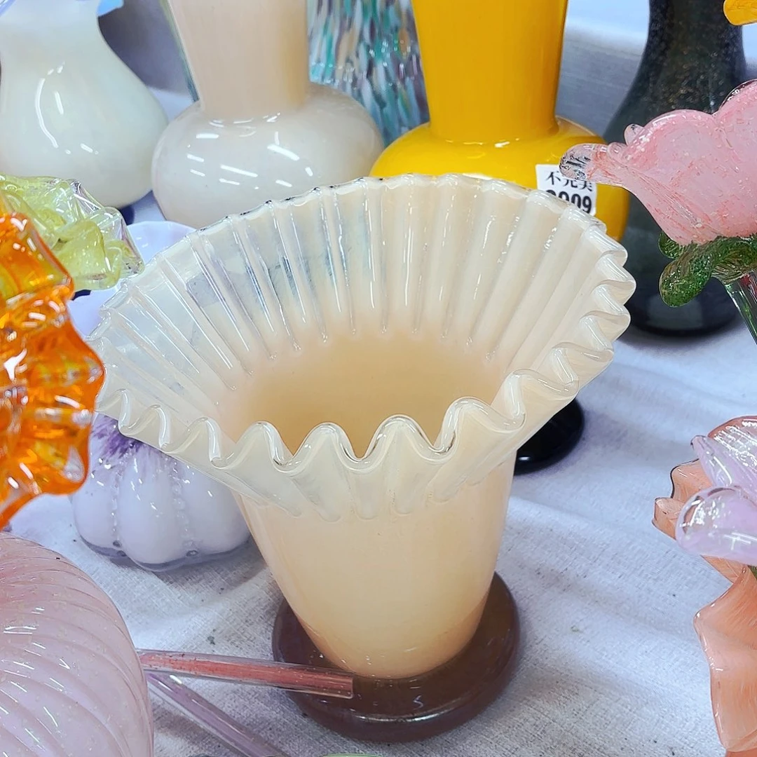 安妮琉璃花瓶摆件不完美