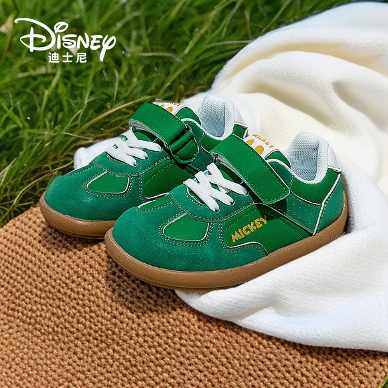 Disney/迪士尼2025儿童休闲鞋男女童鞋子德训鞋童纯色宝宝板鞋子