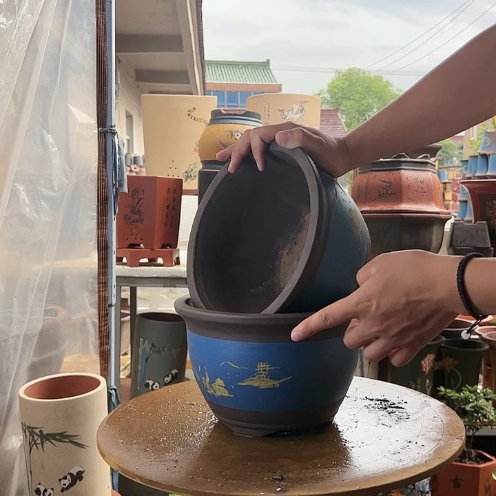 宜兴紫砂25+25蓝色