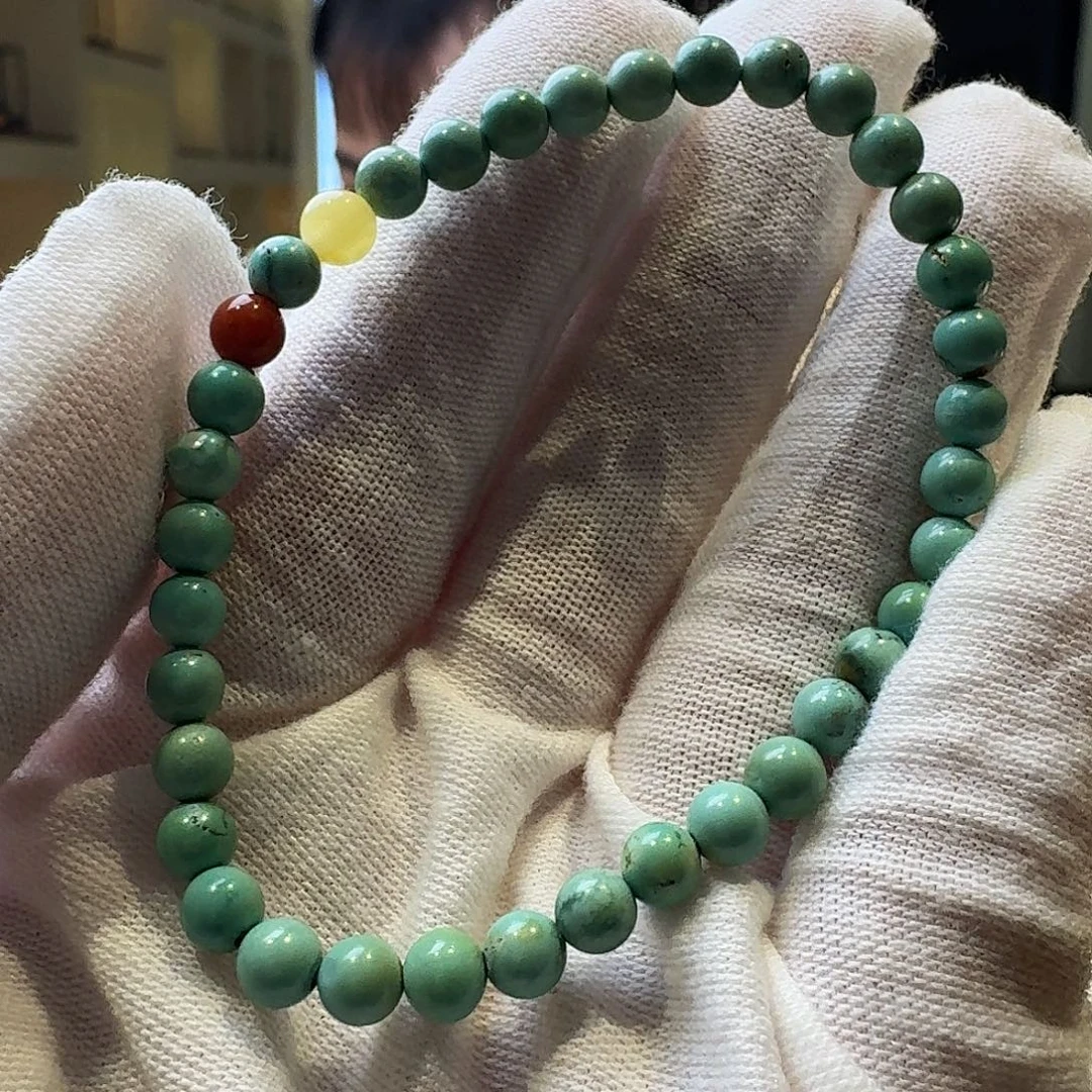 绿松石未镶嵌原矿绿松石配饰