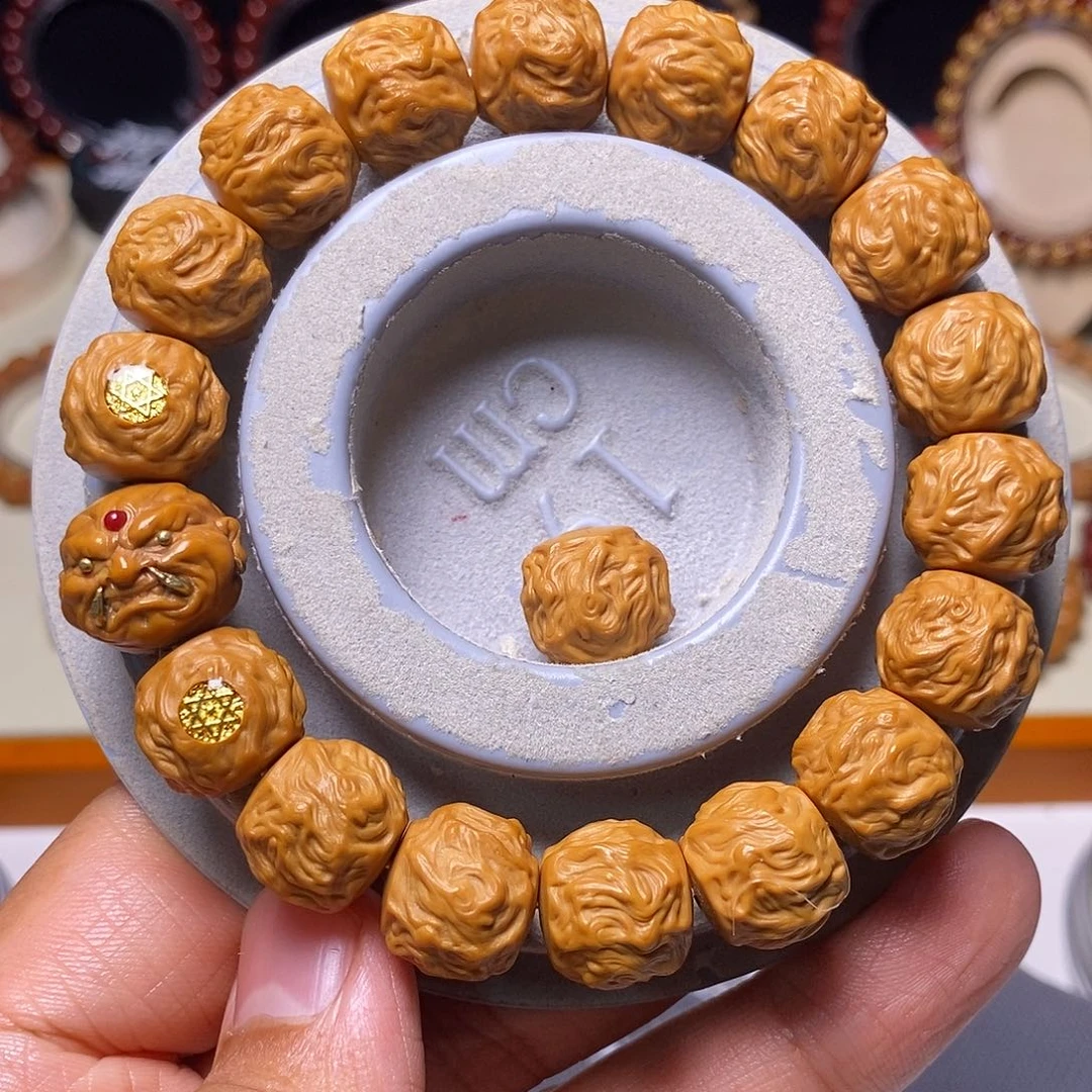 手串猴头核桃恶僧精工龙蛇之变尺寸14左右全品