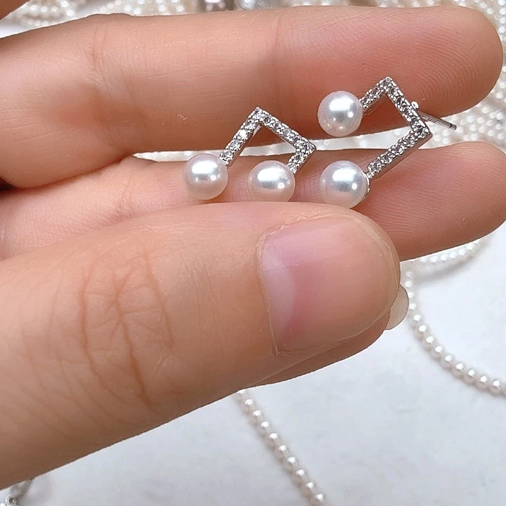 未镶嵌淡水珍珠耳饰