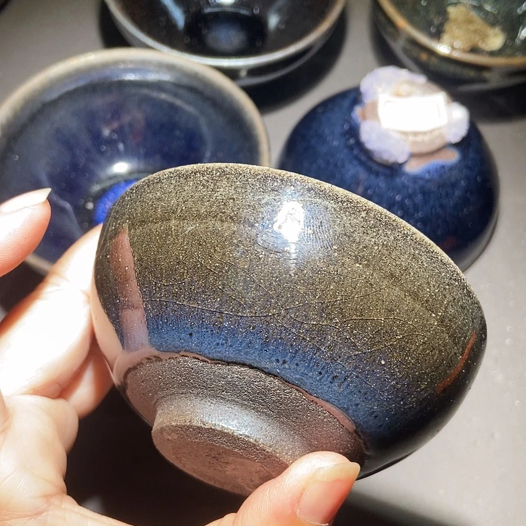 茶盏334 建窑建盏微瑕磨底