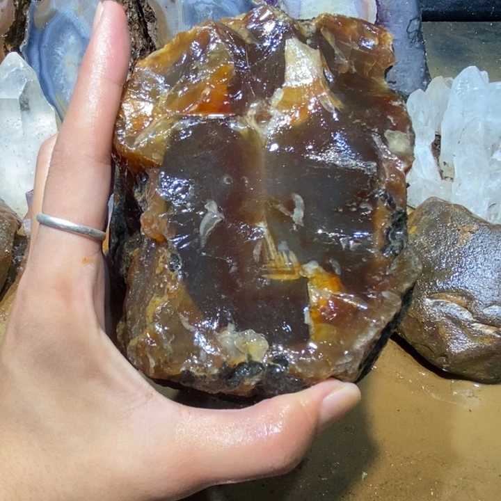 未镶嵌玛瑙/玉髓珠宝半成品