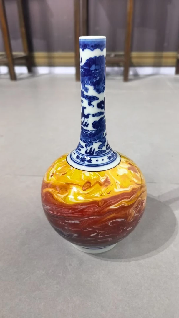 【景德镇】高温陶瓷，瓷流水50