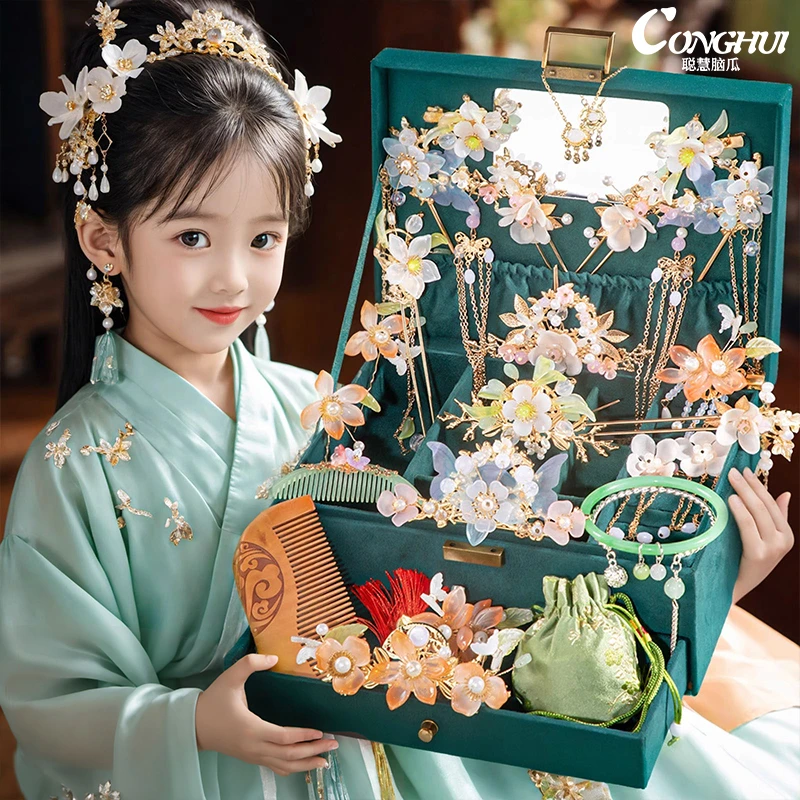 儿童礼物送女儿玩具古风发饰女孩3-6岁12小朋友5网红款7闺女实用9