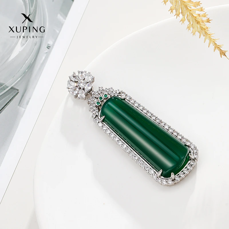 XUPING/旭平首饰 合金合成锆石吊坠 情人节气质吊坠 GDJ GXN05W