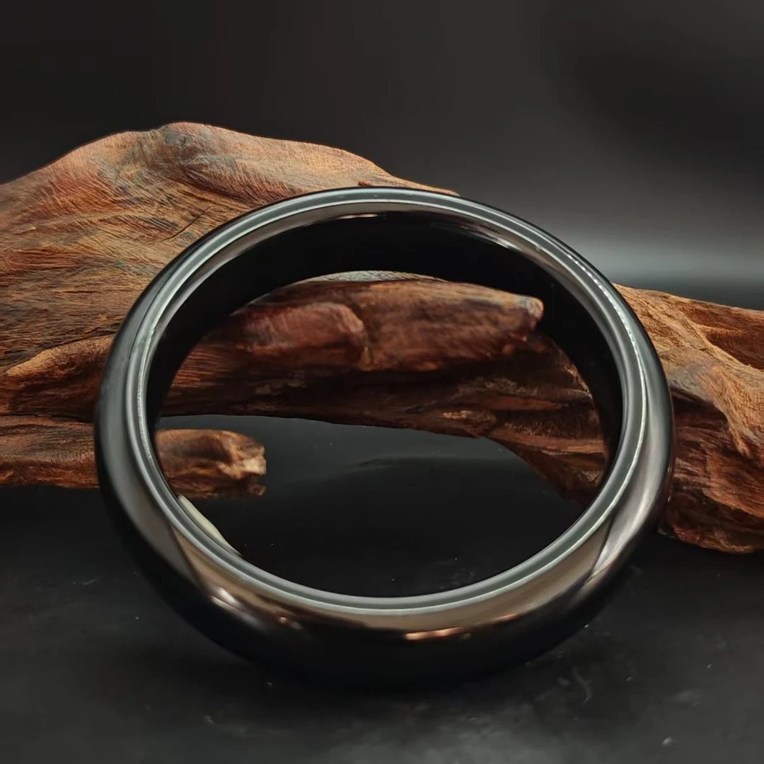 Q和田玉墨玉手镯（卡60）0978