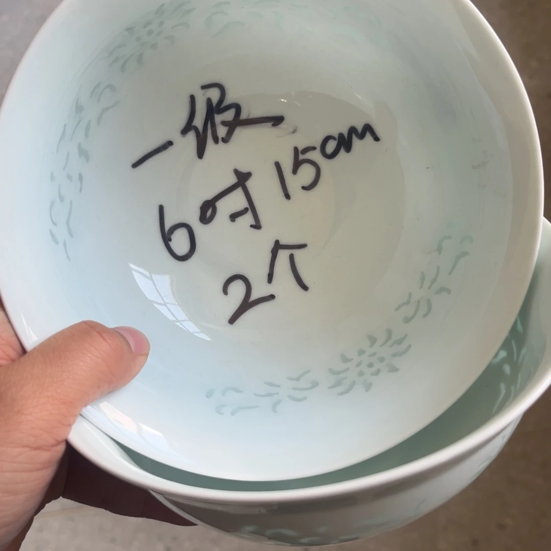 陶摆件景德镇高温细白瓷餐具