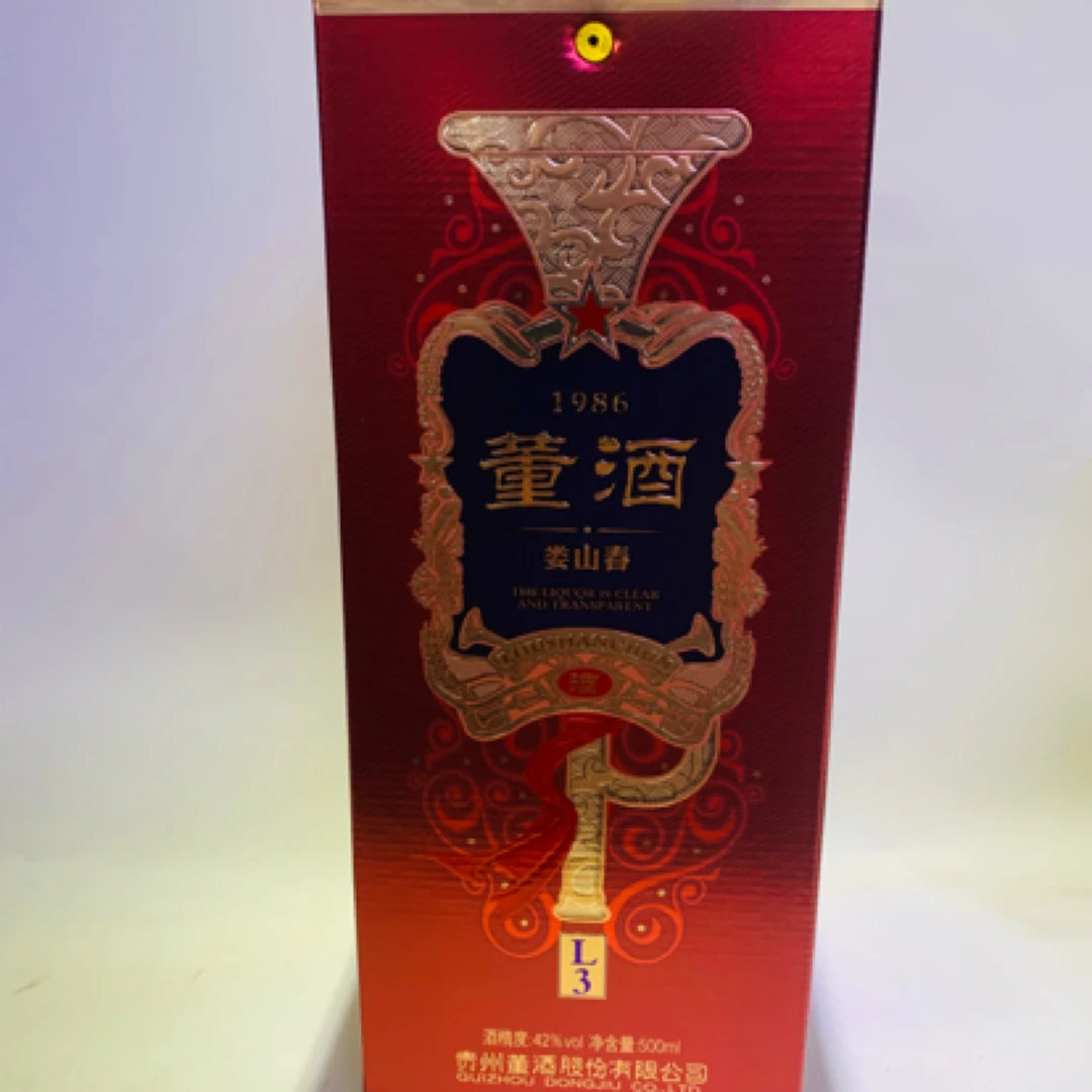 董酒董酒娄山春L3 42度兼香型白酒500ml*1瓶纯粮固态白酒招待42度