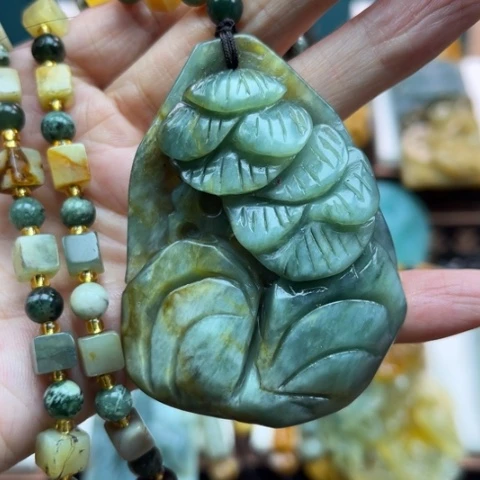 岫玉挂件未镶嵌挂件