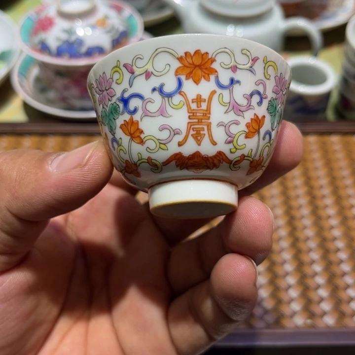 纯手绘精品盖碗杯