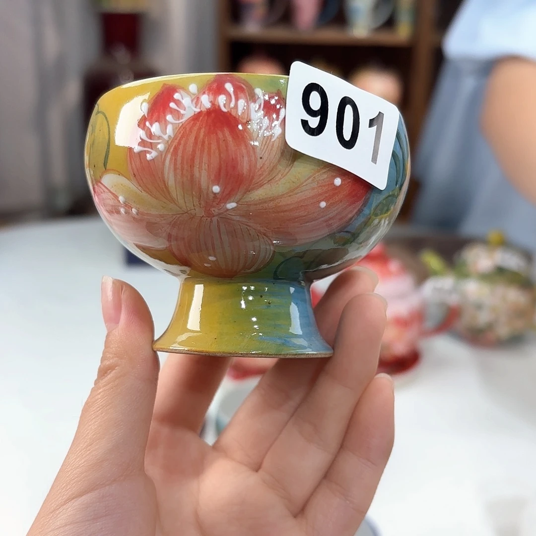 景德镇手绘高温釉下彩陶瓷茶具