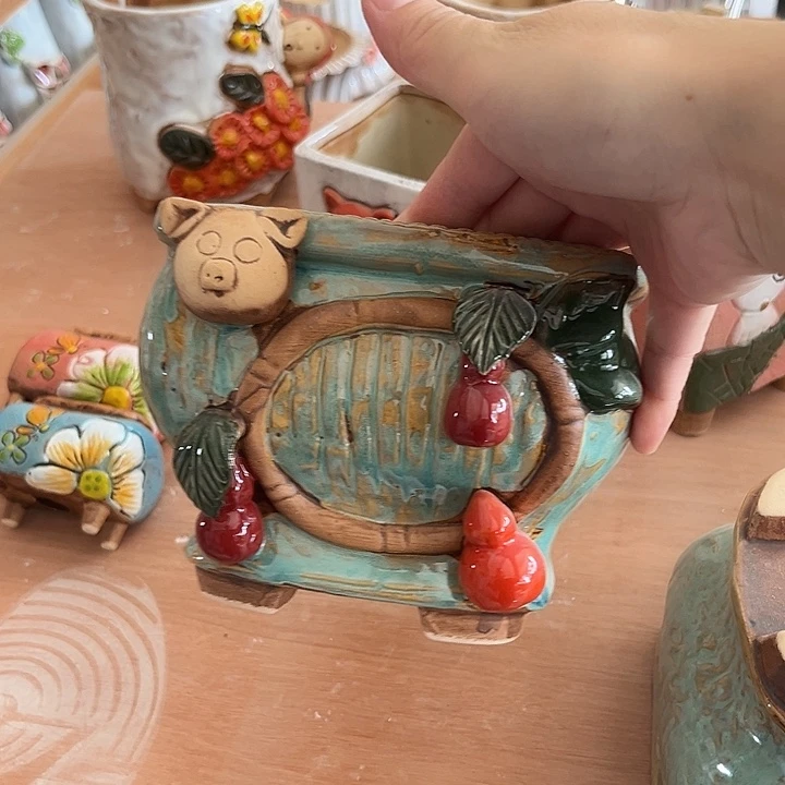 紫砂花盆粗陶材质多肉花盆