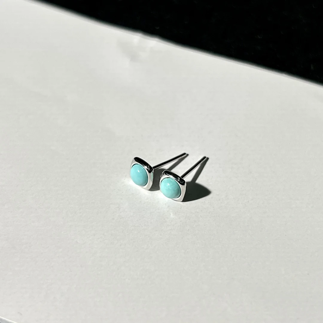 s925绿松石耳钉  KT24081934