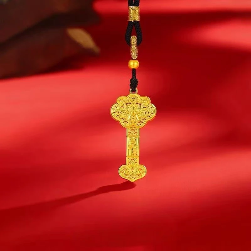 吊坠足银 传承礼盒装 吉祥如意吊坠气质轻奢时尚百搭素款传承国风