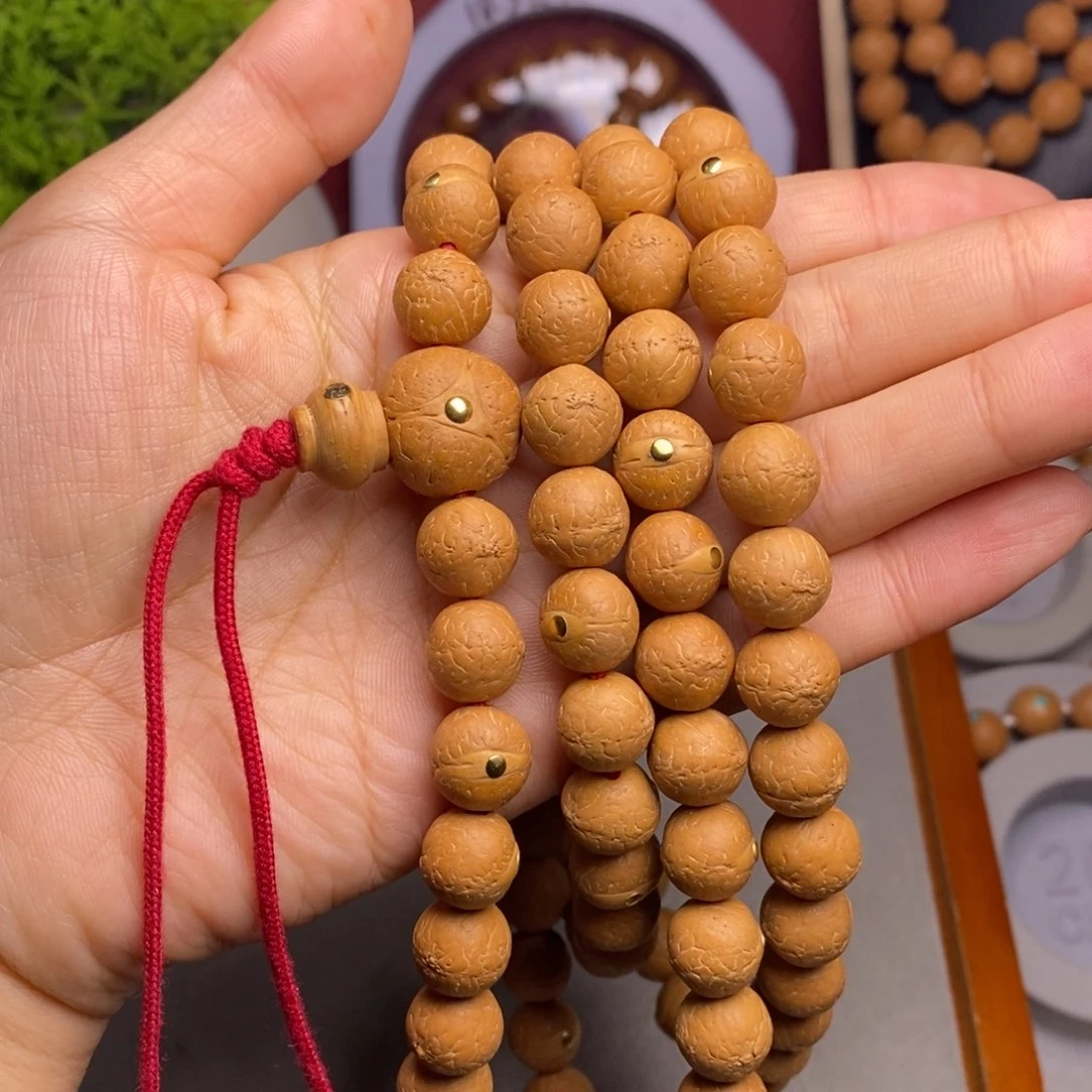 呼***板凤眼菩提吊坠11.5铜钉长条108