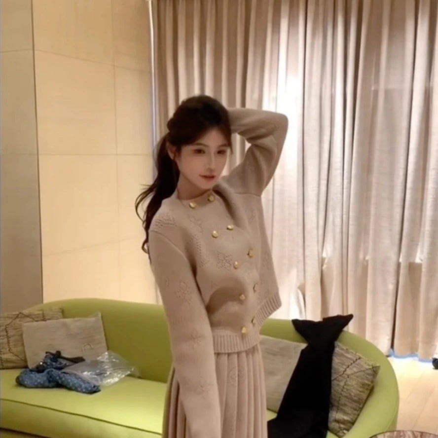 La Chapelle/无货无货款两件套装无货小香风保暖加厚