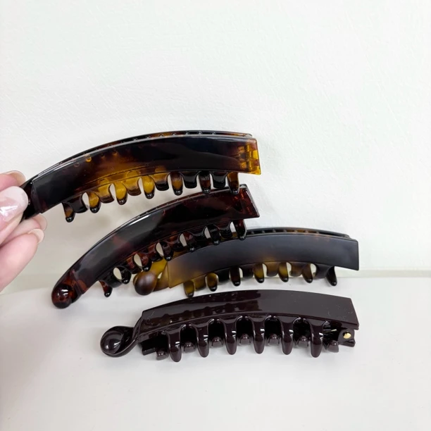 L211/L231夕洛新款10cm香蕉夹简约高马尾盘发夹