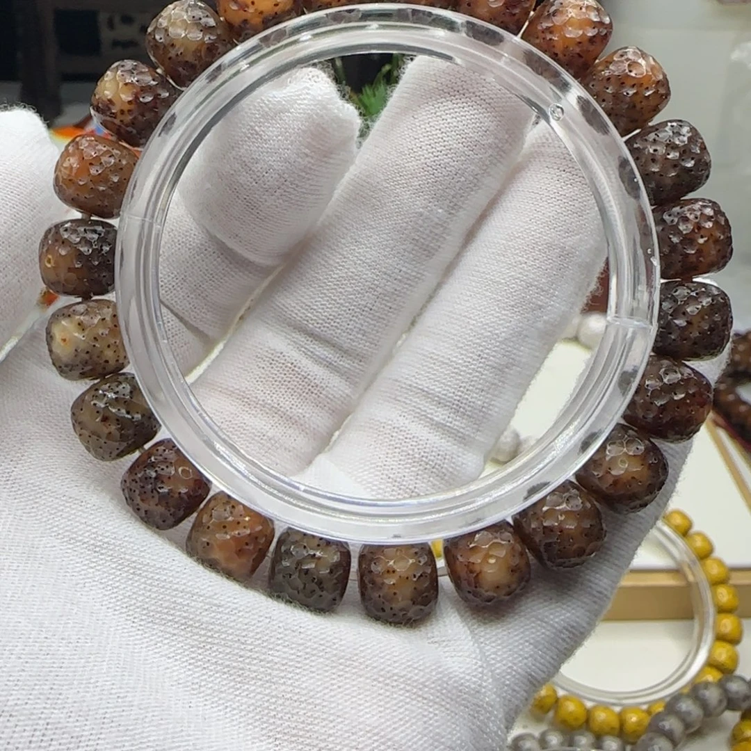 老***伴星月菩提手串火龙鳞10×9一朵果