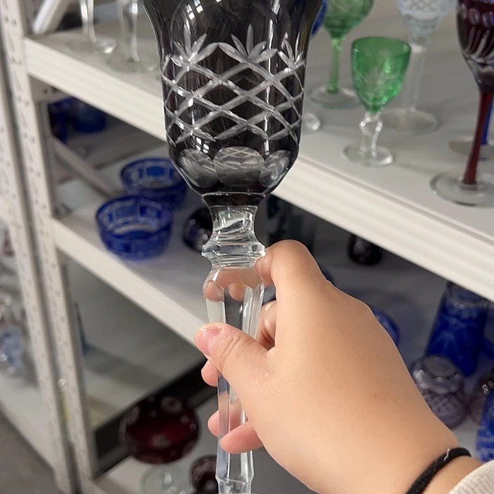 手柄款水晶玻璃微瑕一个