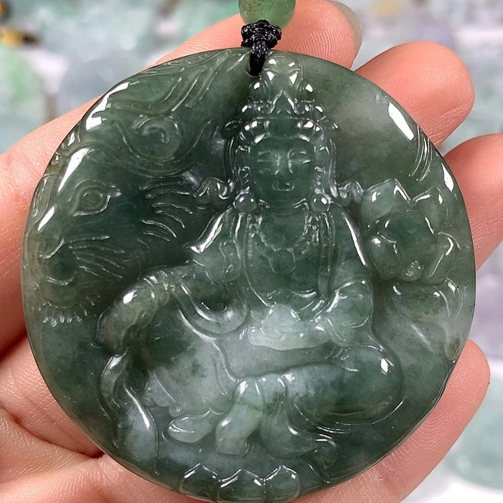 颈饰未镶嵌翡翠文殊菩萨福利
