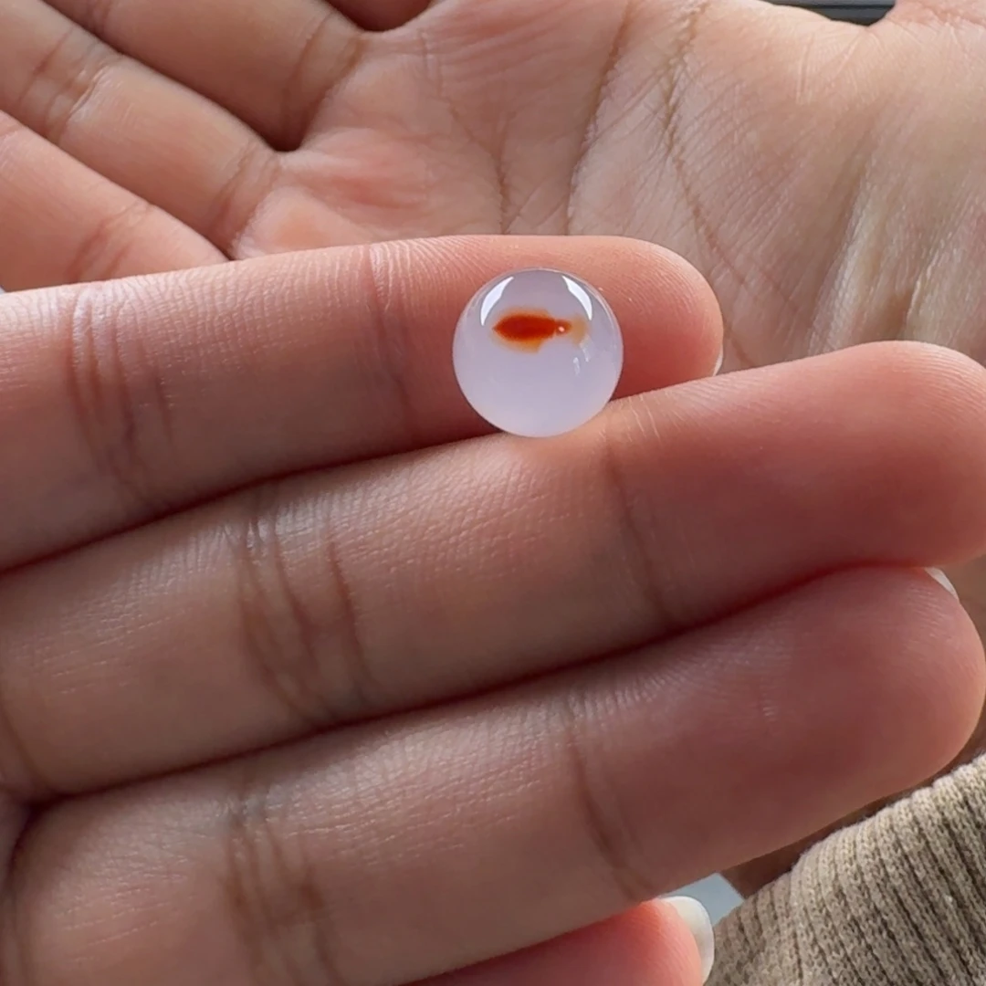 南红玛瑙未镶嵌干掌飘花10.4mm