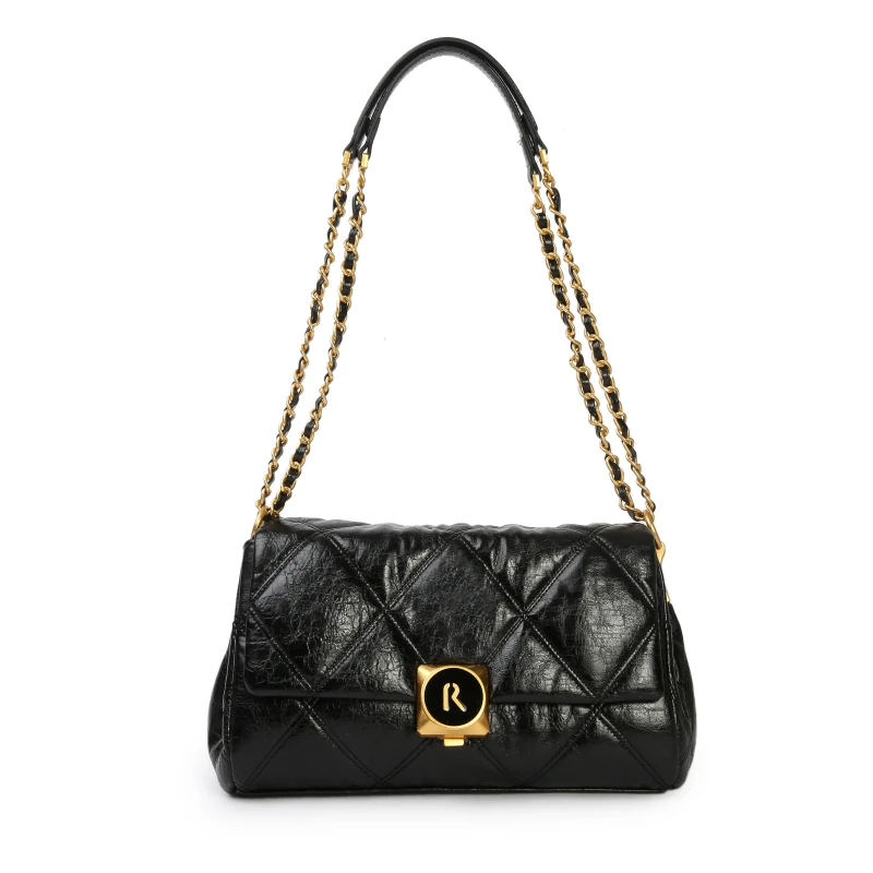 【佐伊甄选】BF-66606-黑色轻奢女士时尚潮流通勤腋下斜包