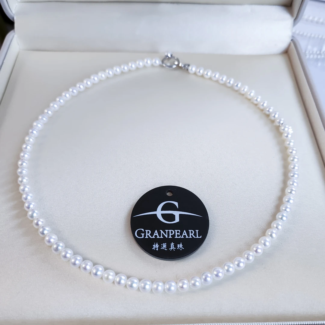 【南南专属】特选极光无暇正圆小米珍珠5-6mm S925银配件X042