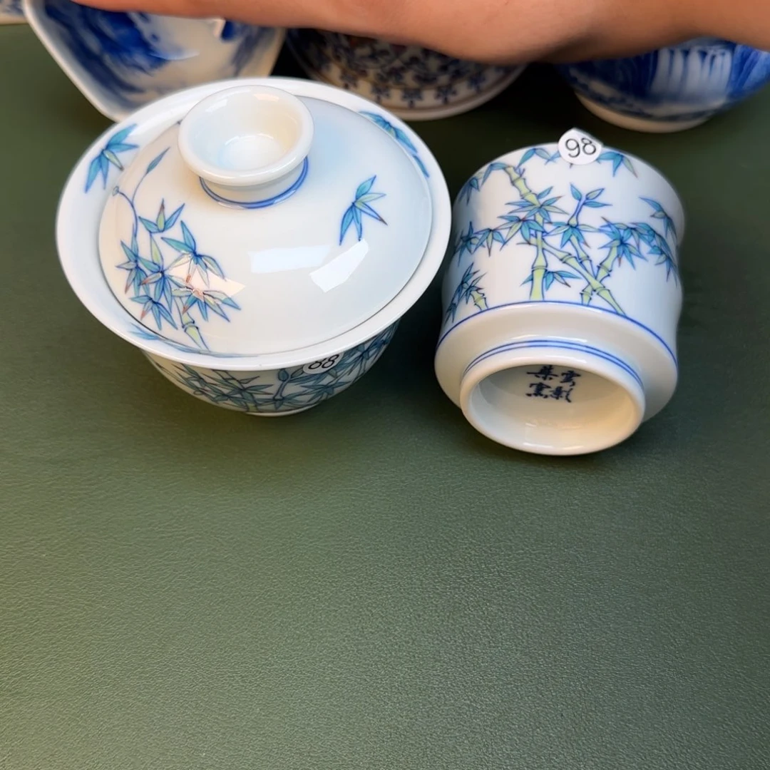 彦祖纯手工手绘茶具