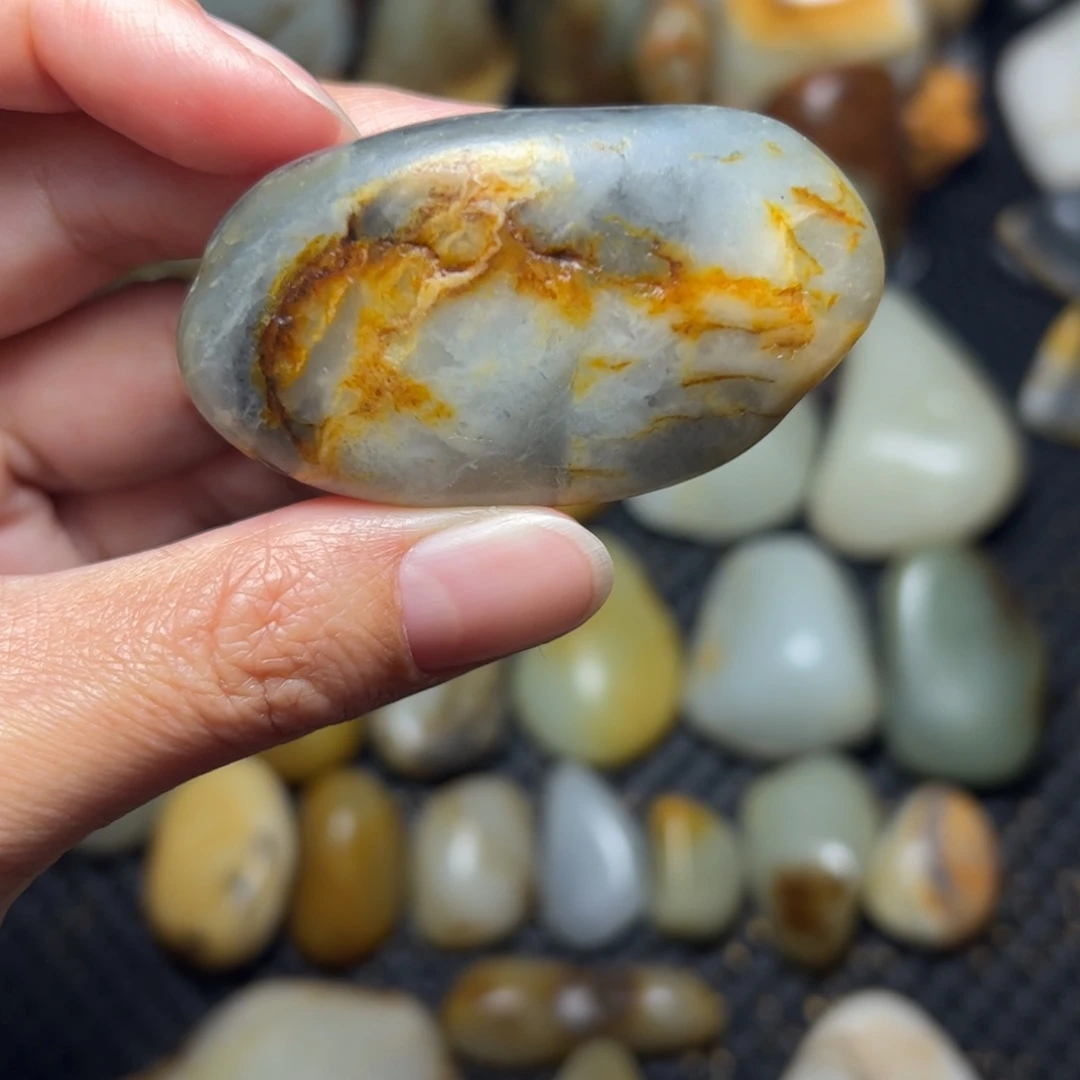 和田玉未镶嵌挂件60