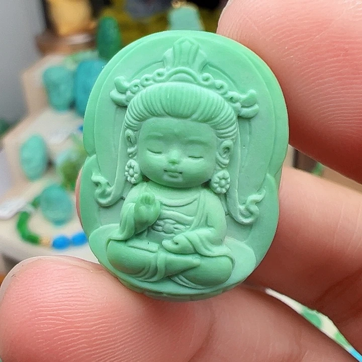 绿松石未镶嵌主播万珍